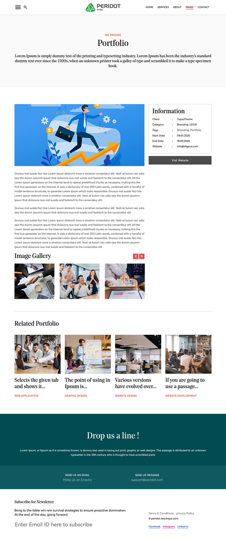 Peridot - Agency/Corporate HTML5 Template Image 8