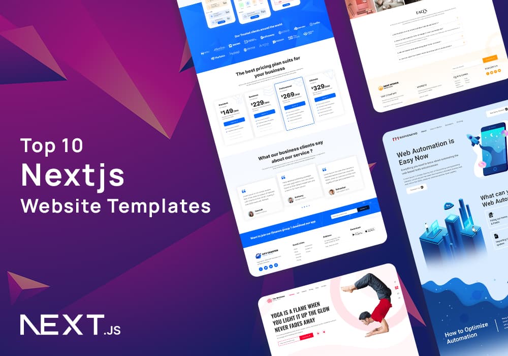 10 Best Next.js Website templates