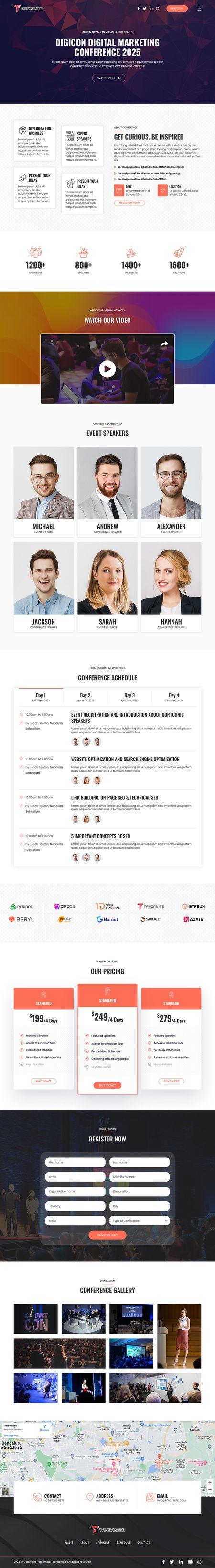 Tanzanite - Event and Conference Landing Pages Image 8