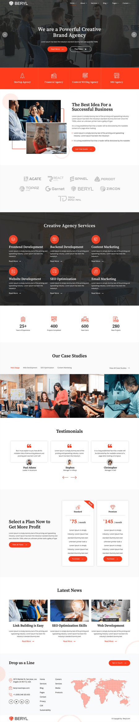 Beryl - Agency/Corporate HTML5 Template Image 2
