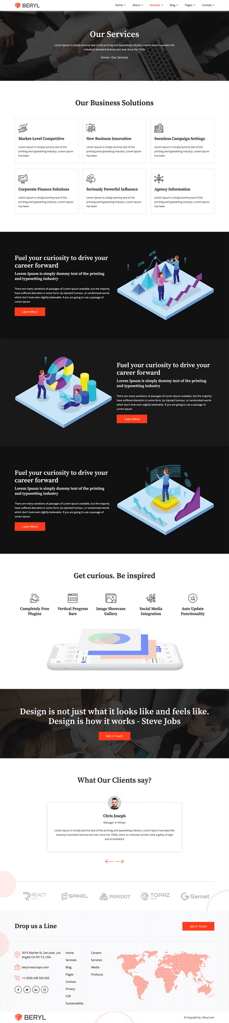 Beryl - Agency/Corporate HTML5 Template Image 3