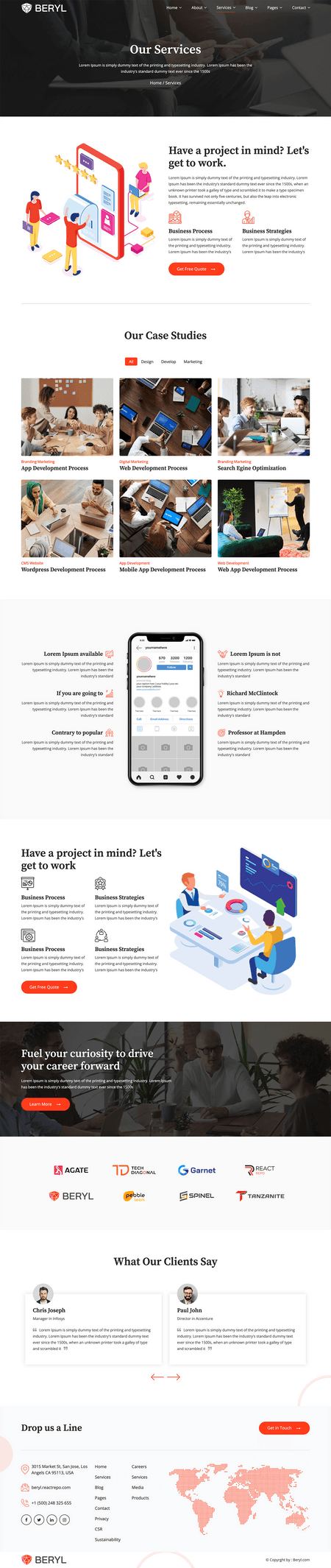Beryl - Agency/Corporate HTML5 Template Image 4