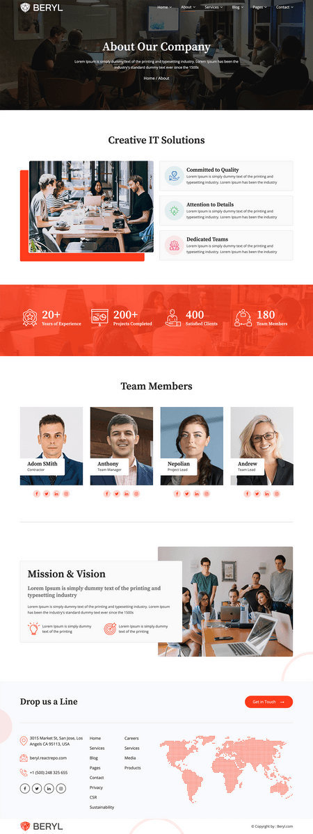 Beryl - Agency/Corporate HTML5 Template Image 6