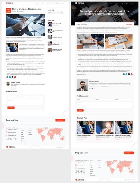 Beryl - Agency/Corporate HTML5 Template Image 10