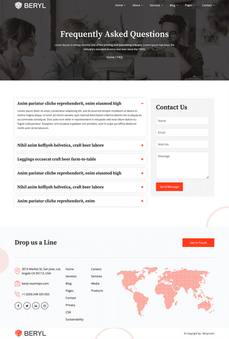 Beryl - Agency/Corporate HTML5 Template Image 12