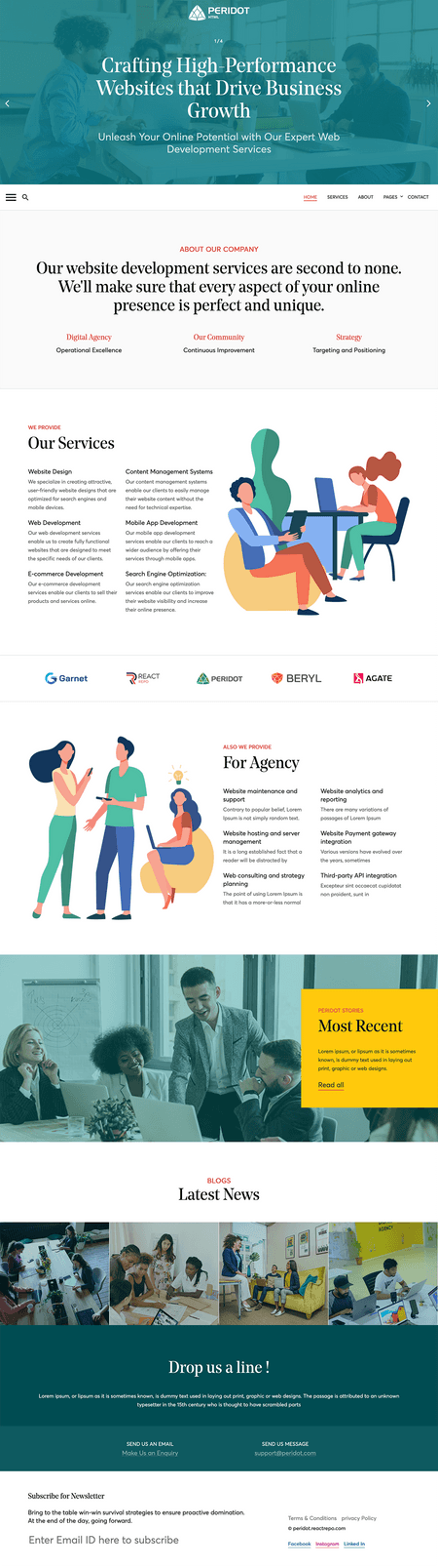 Peridot - Agency/Corporate HTML5 Template Image 1