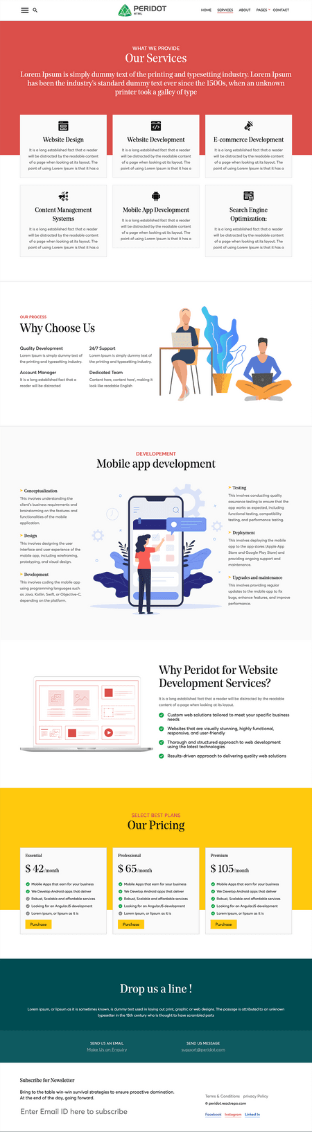Peridot - Agency/Corporate HTML5 Template Image 3