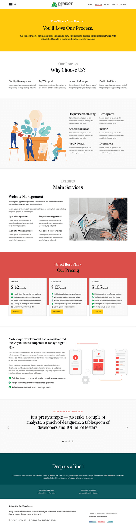 Peridot - Agency/Corporate HTML5 Template Image 4
