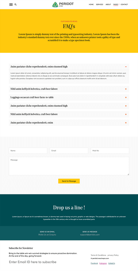 Peridot - Agency/Corporate HTML5 Template Image 12