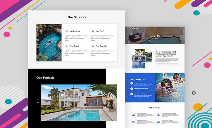 Garnet - Gatsby Swimming Pool Theme