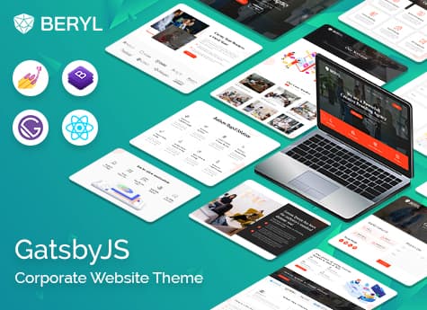 Beryl - Agency/Corporate Gatsbyjs Theme