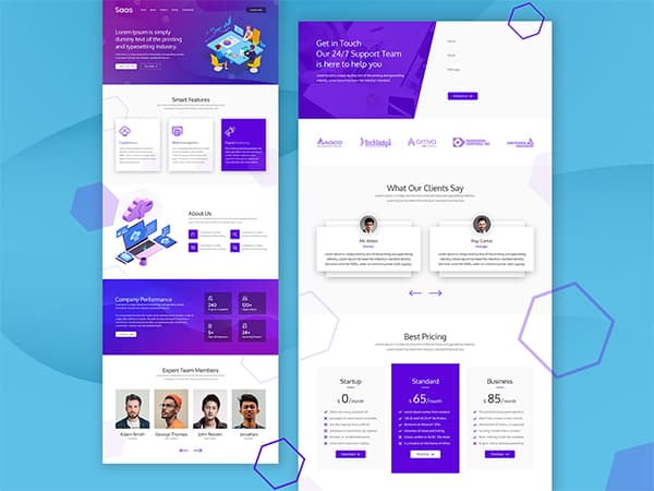 TrendyUI - Saas Landing Page